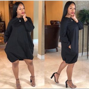 Black long sleeve dress